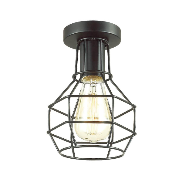 Lumion 3637/1C LN18 143 черный Светильник потолочный E27 60W 220V HARALD