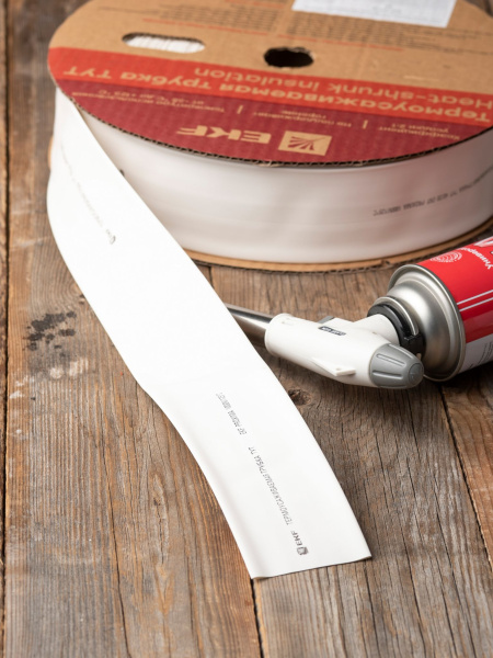 Купить EKF PROxima Термоусаживаемая трубка ТУТ нг 50/25 белая рулон