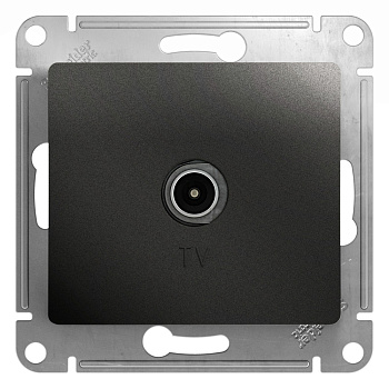 Systeme Electric Glossa Антрацит Розетка TV оконечная 1DB