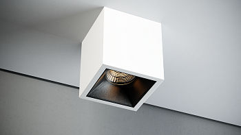 Quest Light Светильник накладной, белый с черной вставкой, LED 12w 3000K 903lm, IP53 HOTSPOT 1 ED white/black