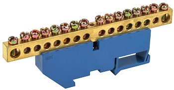 IEK Шина N ноль на DIN-изол ШНИ-8х12-16-Д-С