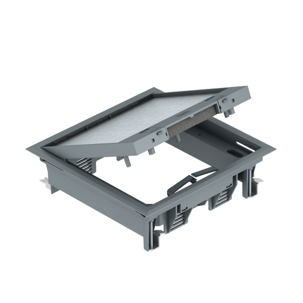 OBO Bettermann Лючок GES4-2U (универсальный) 6xModul45 (полиамид, серый) 7405145