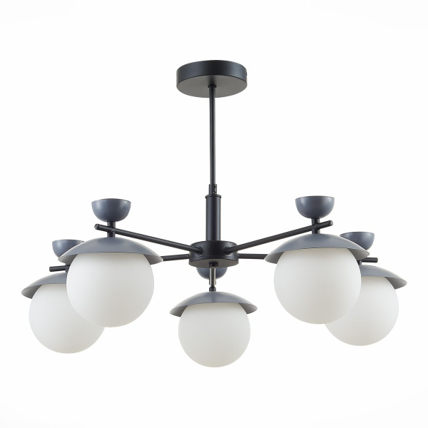 Evoluce SLE220202-05 Светильник потолочный Черный, Серый/Белый G9 5*5W