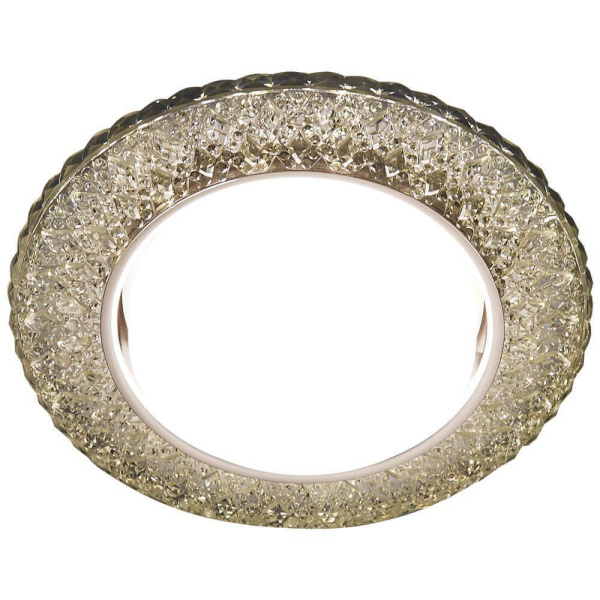 Ambrella Встраиваемый точечный светильник со светодиодной лентой G298 CL/WW хром/прозрачный GX53+3W(LED WARM)