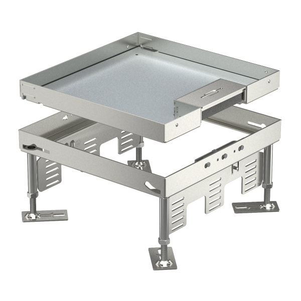 OBO Bettermann Кассетная рамка RKSN2 номинальный размер 9, 243x243 мм (напольный люк, нержавеющая сталь) 7409218