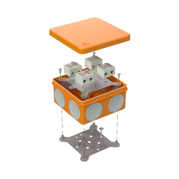 Промрукав Коробка огнестойкая для о/п двухкомпонентная 60-0300-FR10.0-8 Е15-Е120 100х100х50