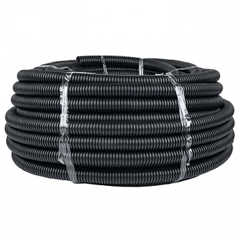 EKF PROxima Труба гофр. ПНД Plast с зондом d32мм (50м.) черная