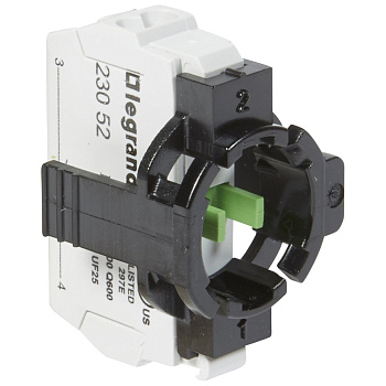 Legrand Osmoz Комплектующий блок для кнопок без подсветки - пружин. клеммы - Н.О. + 1-постовой монт. адаптер 023102