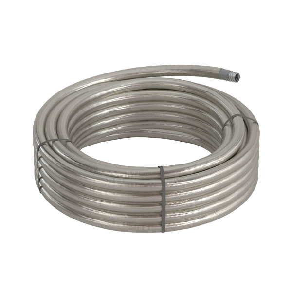 Купить DKC Металлорукав DN 26мм в гладкой EVA изоляции и оплетке из нержавейщей стали, Dвн 26,5 мм, Dнар 34,0, 25 м