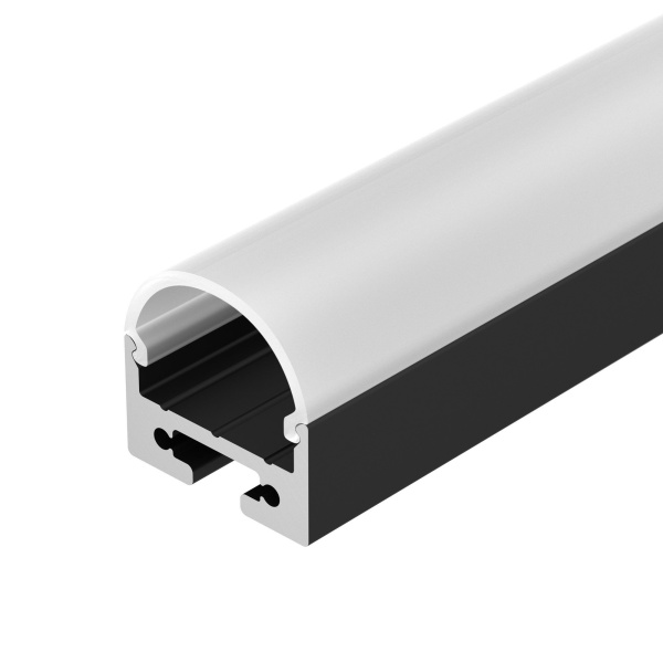 Arlight Профиль с экраном SL-LINE-2011M-2500 BLACK+OPAL ROUND (Алюминий) 027992