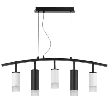 Lightstar LR7353638721 Люстра RULLO 5х50W GU10 ЧЕРНЫЙ/БЕЛЫЙ (571735+214436-3+214487-2+202431-5), шт