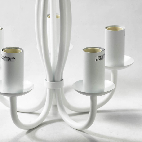 Купить Lussole LGO Металл Белый /  Без плафона Люстра E14 GRLSP-9912