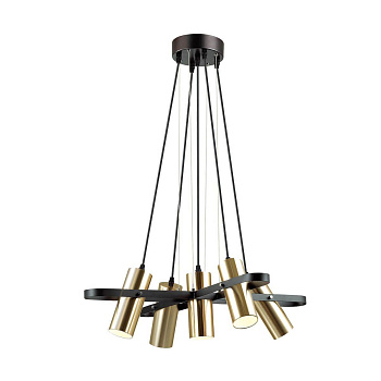 Lumion 3714/5A LN18 091 золотой, чёрный Люстра GU10 220V CLAIRE