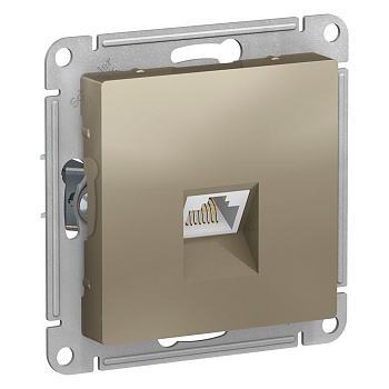 Systeme Electric AtlasDesign Шампань Розетка компьютерная RJ45, механизм