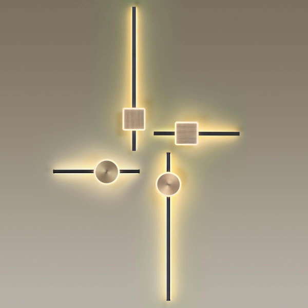 Купить Odeon Light 4256/12WL HIGHTECH ODL21 119 черн/бронза/металл Настен.светильник IP20 LED 12W 760Лм 3000K STILO