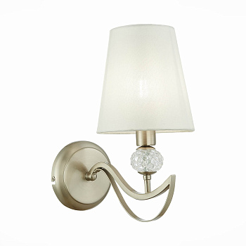 Evoluce SLE111201-01 Бра Никель, прозрачный/Белый E14 1*40W