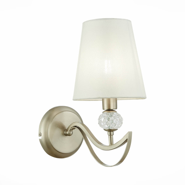 Evoluce SLE111201-01 Бра Никель, прозрачный/Белый E14 1*40W