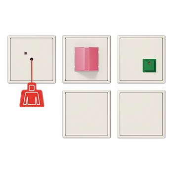 JUNG Аварийная система с ИБП, слоновая кость NRSLS0834-2