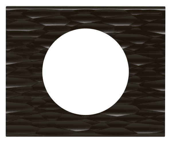 Купить Legrand Celiane2 Corian Черный рифленый Рамка 1-я (2 мод) 069021