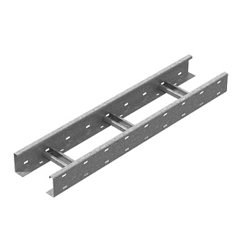 OSTEC Лестничный лоток кабельрост 200х85х9000, толщ. 2,5 мм, Сендзимир цинк