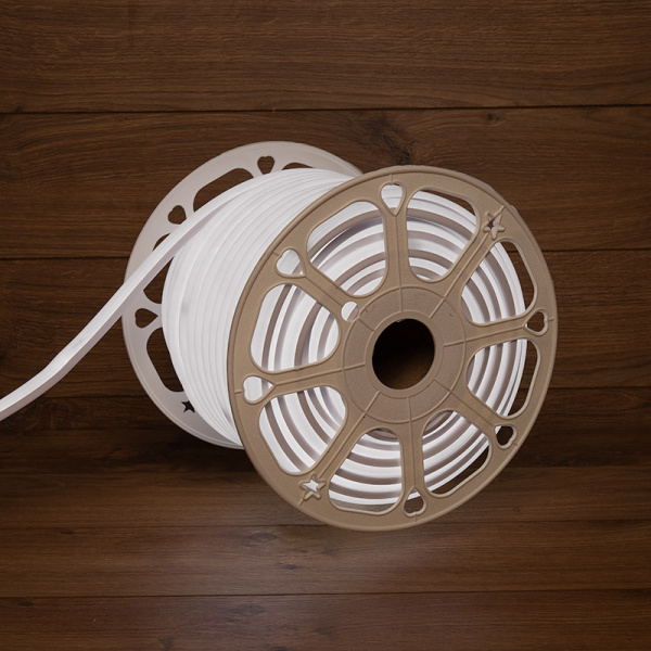 NEON-NIGHT Гибкий неон LED SMD, форма – D, 16х16 мм, белый, 120 LED/м, бухта 50 м 131-085