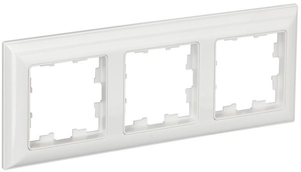IEK BRITE DECOR Белый 3D-форма Рамка 3-м РУ-3-Бр