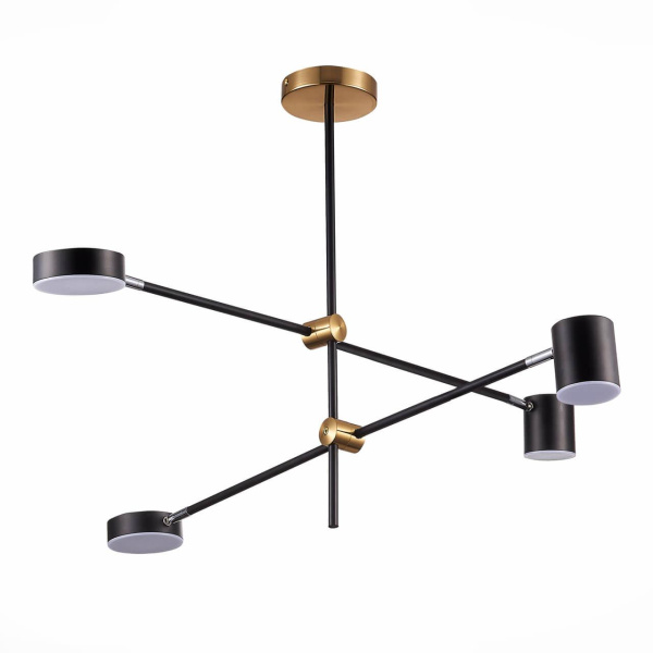 Купить ST Luce SL1604.432.04 Светильник потолочный Черный, Латунь/Черный LED 4*5W 3000K