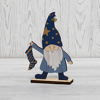 NEON-NIGHT Деревянная фигурка «Гном с носком» 15х4х17 см 504-009