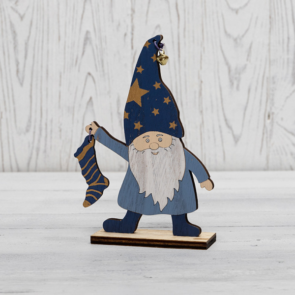NEON-NIGHT Деревянная фигурка «Гном с носком» 15х4х17 см 504-009