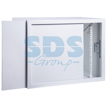 19" Настенный шкаф "АНТИВАНДАЛЬНЫЙ" пенал 6U 600×400×300мм,(ШxГxВ) RAL 7035 Rexant 04-2250