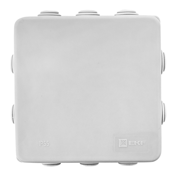 Купить EKF PROxima Коробка распределительная КМР-030-014 с крышкой (100х100х50), 10 мембр. вводов IP55