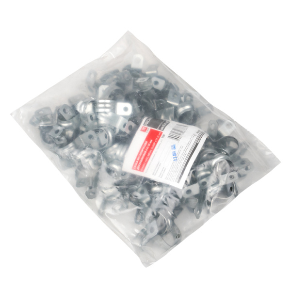 Купить EKF PROxima Скоба металлическая двухлапковая d 21-22мм. (100шт.)