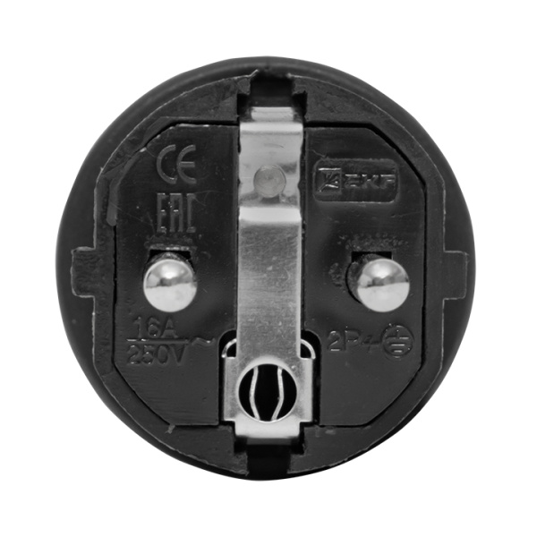 Купить EKF Basic Вилка угловая каучуковая с кольцом 230В 2P+PE 16A IP44