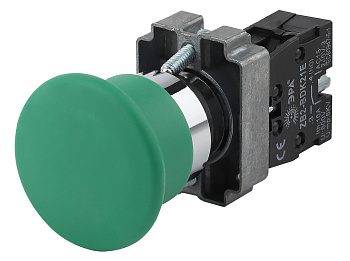 ЭРА Кнопка управления LAY5-BC31"Грибок" зеленая 1з (20/200/3200)