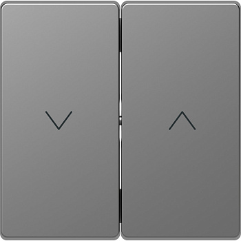 SE Merten D-Life Нержавеющая Сталь Клавиша-кнопка для жалюзи MTN3855-6036