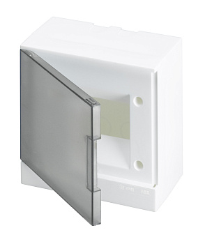 ABB Basic E Бокс настенный 6М серая прозрачная дверь (с клеммами) 1SZR004002A2202