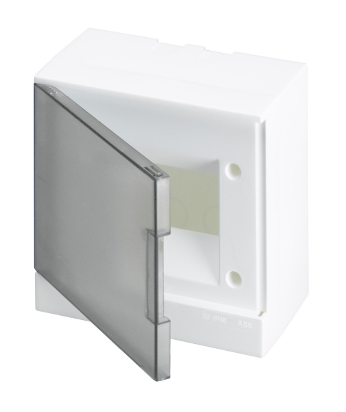 ABB Basic E Бокс настенный 6М серая прозрачная дверь (с клеммами) 1SZR004002A2202