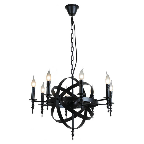 Lussole LOFT Металл Черный /  Без плафона Люстра E14 40W LSP-9300