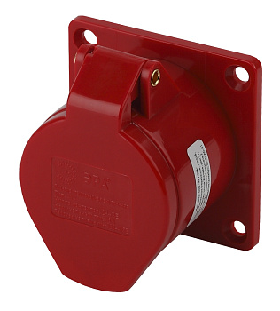 ЭРА R(IN)-16-3P-PE-IP44 Розетка стационарная внутренняя 414 3Р+РЕ 16А 380В