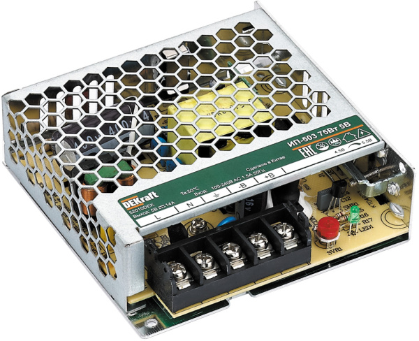 Dekraft Импульсный источник питания 100Вт 24В 4,5А ИП-503