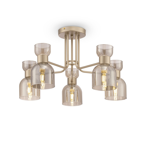 Freya Modern Isla Матовое Золото Люстра FR5094PL-05G Freya Modern Isla Матовое Золото Люстра FR5094PL-05G