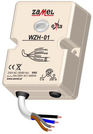 Zamel Реле сумеречное 16А встроенный датчик IP65 крепление на плату WZH-01