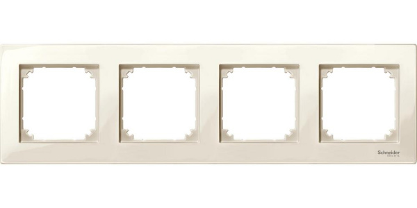 Купить SE Merten SM M-Plan Беж глянец Рамка 4-ая MTN515444