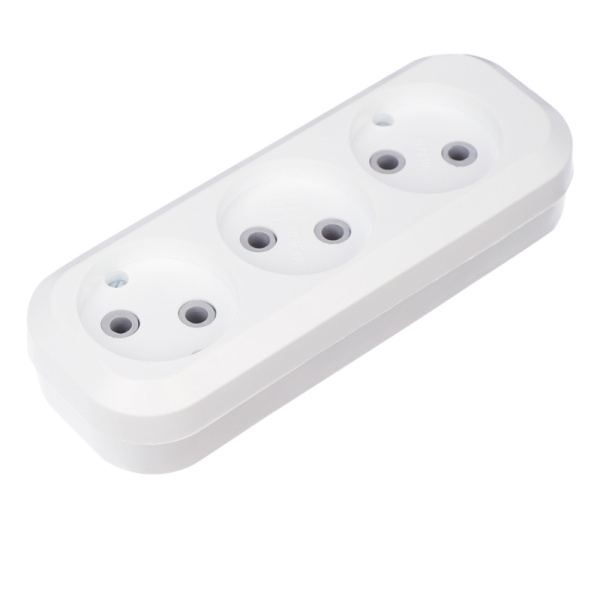 Колодка 3 гнезда без заземления Rexant 11-8703