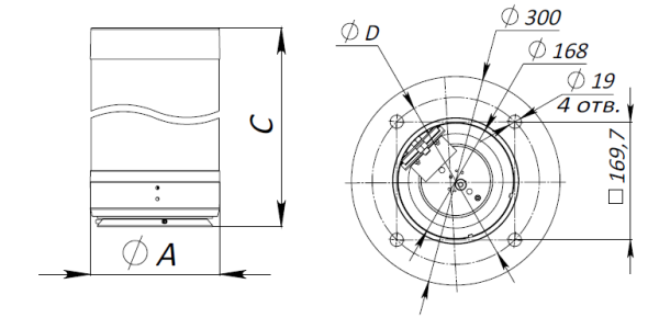 Купить COLOSS LED 50W RW 830 RAL9005 POLE 4M (без ЗДФ)