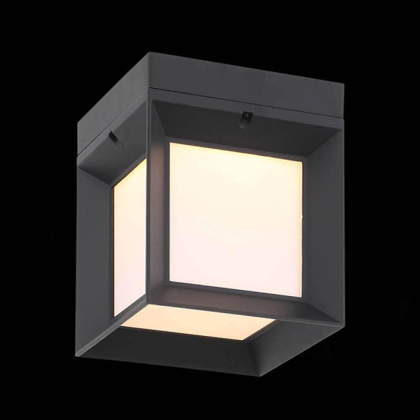 Купить ST LUCE SL077.401.01 Светильник уличный настенный  Черный/Белый LED 1*9W