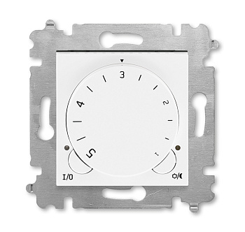 ABB EPJ Levit белый / белый Терморегулятор универсальный, с поворотной ручкой, 16A, белый/белый 2CHH920003A6003