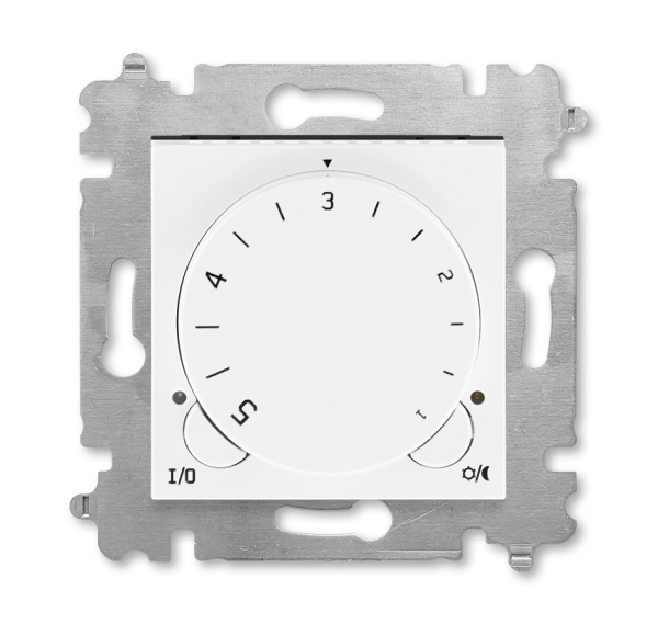 ABB EPJ Levit белый / белый Терморегулятор универсальный, с поворотной ручкой, 16A, белый/белый 2CHH920003A6003