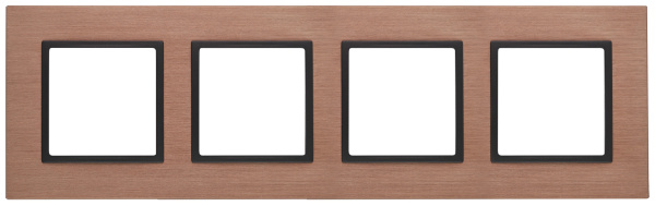 ЭРА 14-5204-14 Elegance Медь/антрацит Металл Рамка 4-ая