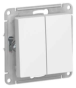 Systeme Electric AtlasDesign Лотос Выключатель 2-клавишный, сх.5, 10АХ, механизм